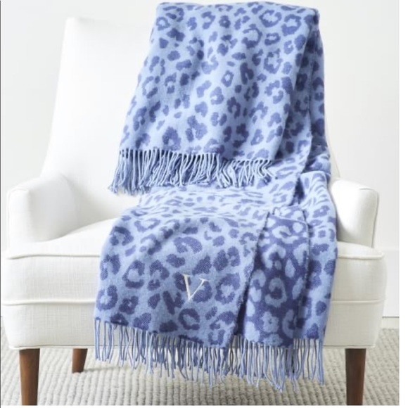 Mark & Graham Other - NWOT Mark & Graham ITALIAN LEOPARD THROW BLANKET WITH FRINGE